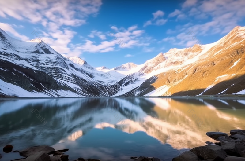 蓝黄色荒郊野外雪山河流风景背影,高清,摄影图,摄影图片,图片大全,摄影图免费下载
